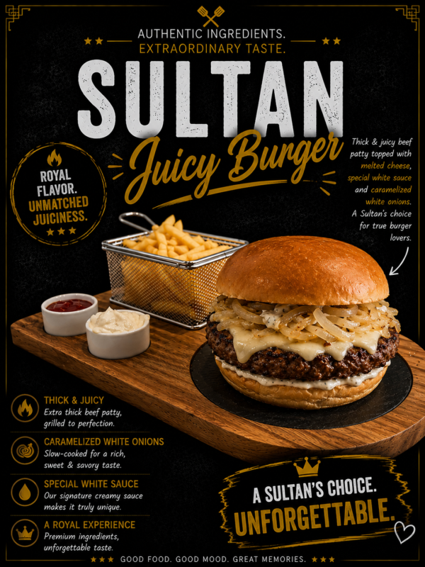 Sultan Juicy Beef Burger