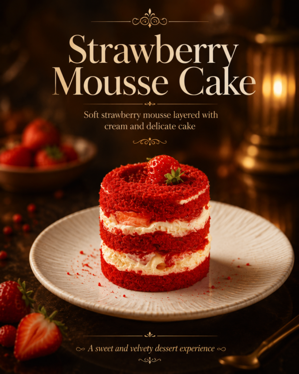 Strawberry Moise Cake