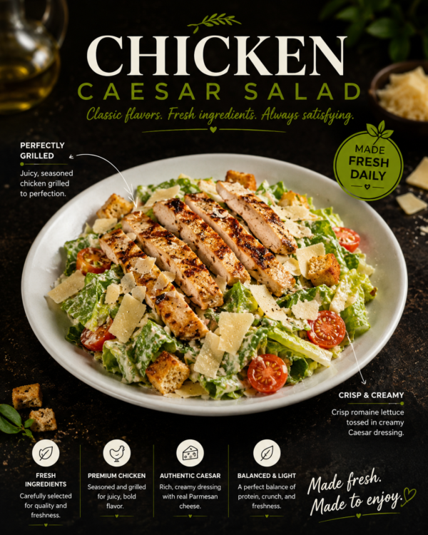 Grilled Chicken Caesar Salad