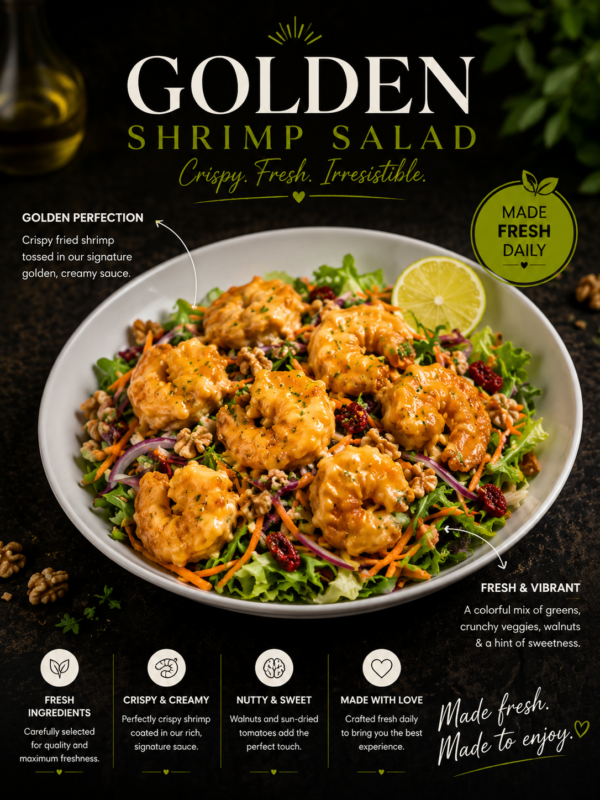 Golden Shrimp Salad